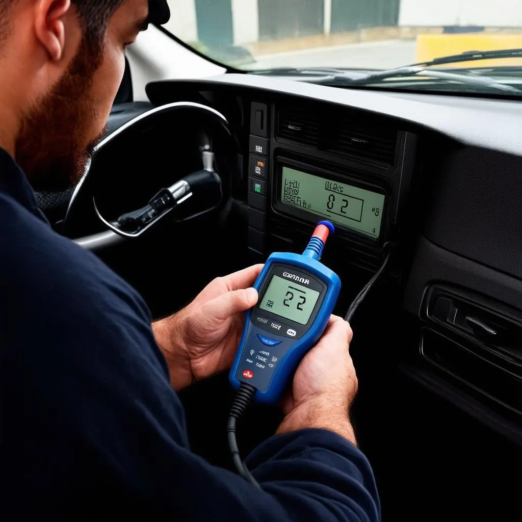 OBD2 Scanner in Use